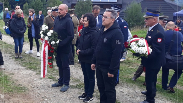 Uroczystość upamiętnienia żołnierzy podziemia niepodległościowego na Hali Łabowskiej