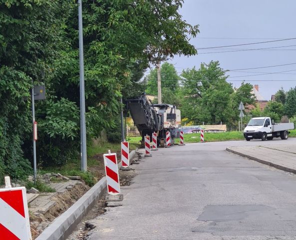 Ul. Asnyka w remoncie