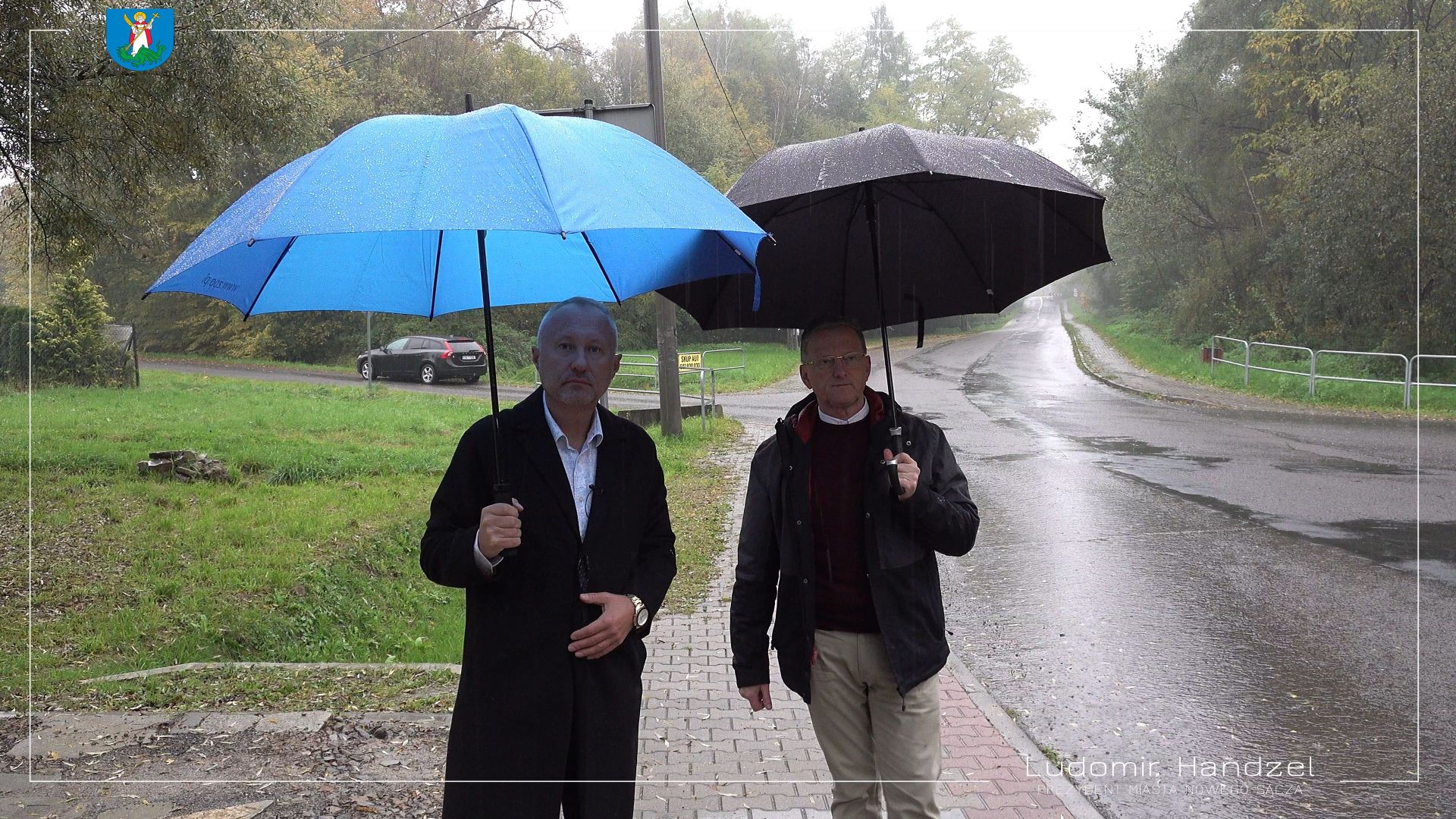 Prezydent Ludomir Handzel i radny Artur Czernecki