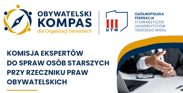 Banner Obywatelski Kompas dla Organizacji Seniorskich 